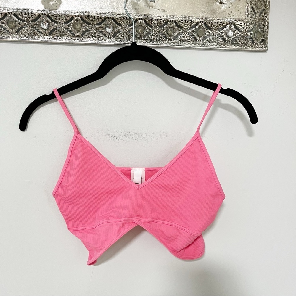 NikiBiki Pink Seamless Ribbed Lounge Bra One Size